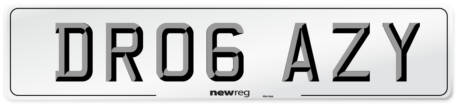 DR06 AZY Number Plate from New Reg